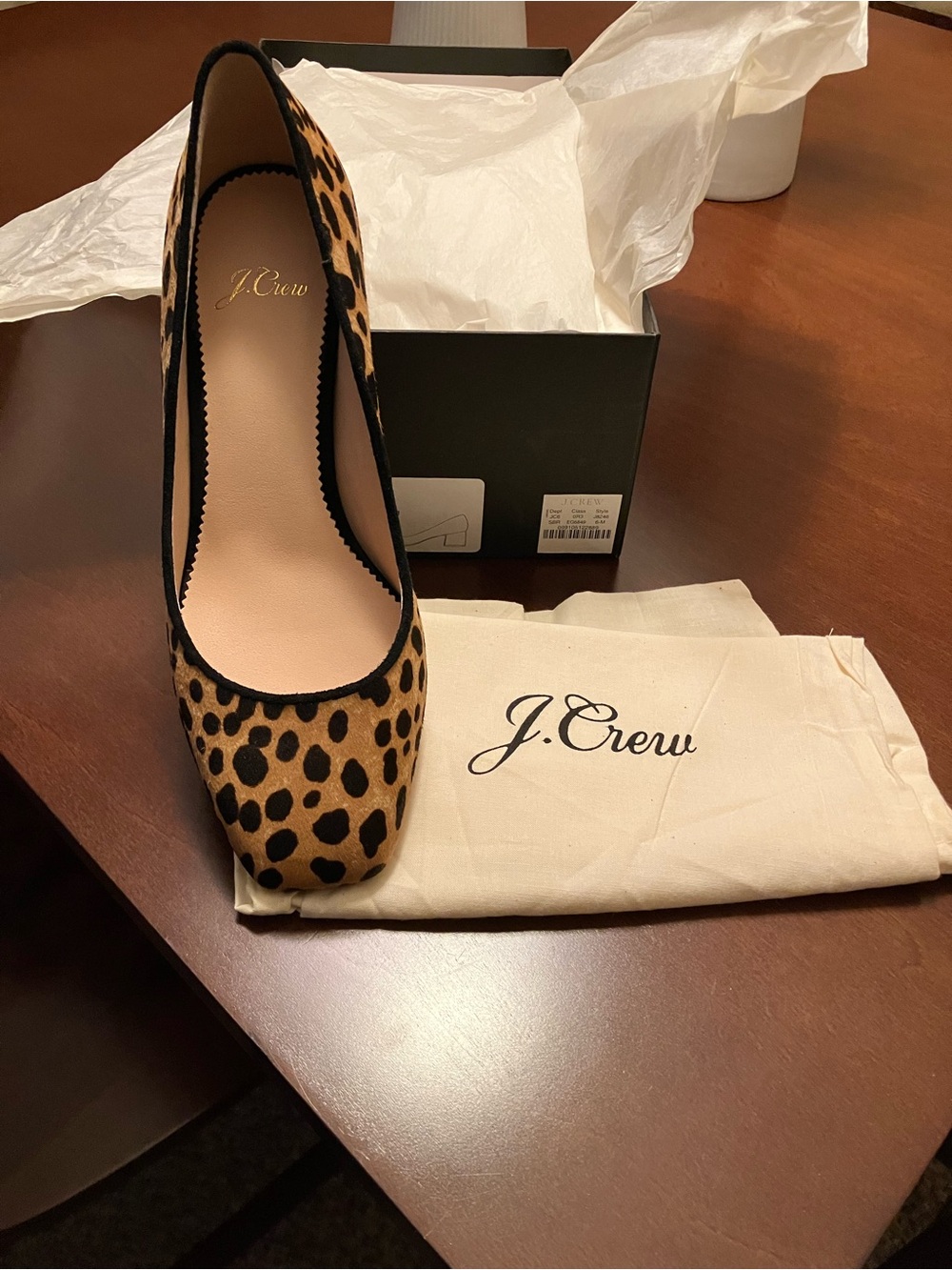 J. Crew New Leopard Print Pumps - Brown/Black Size 6